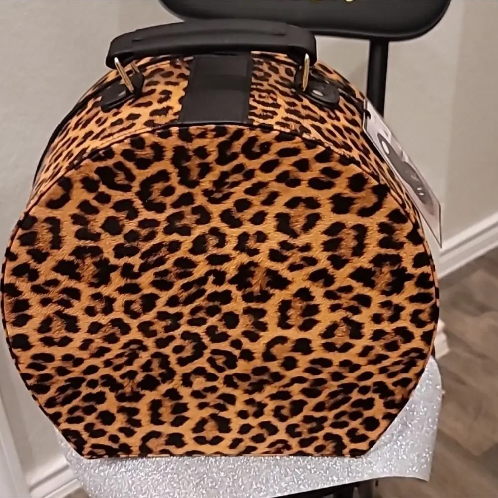 Nicole Miller‎ Tortoise Hard Shell Cosmetic Travel Case